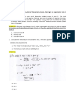 Thermodynamics Module 5 (SAQ 5)