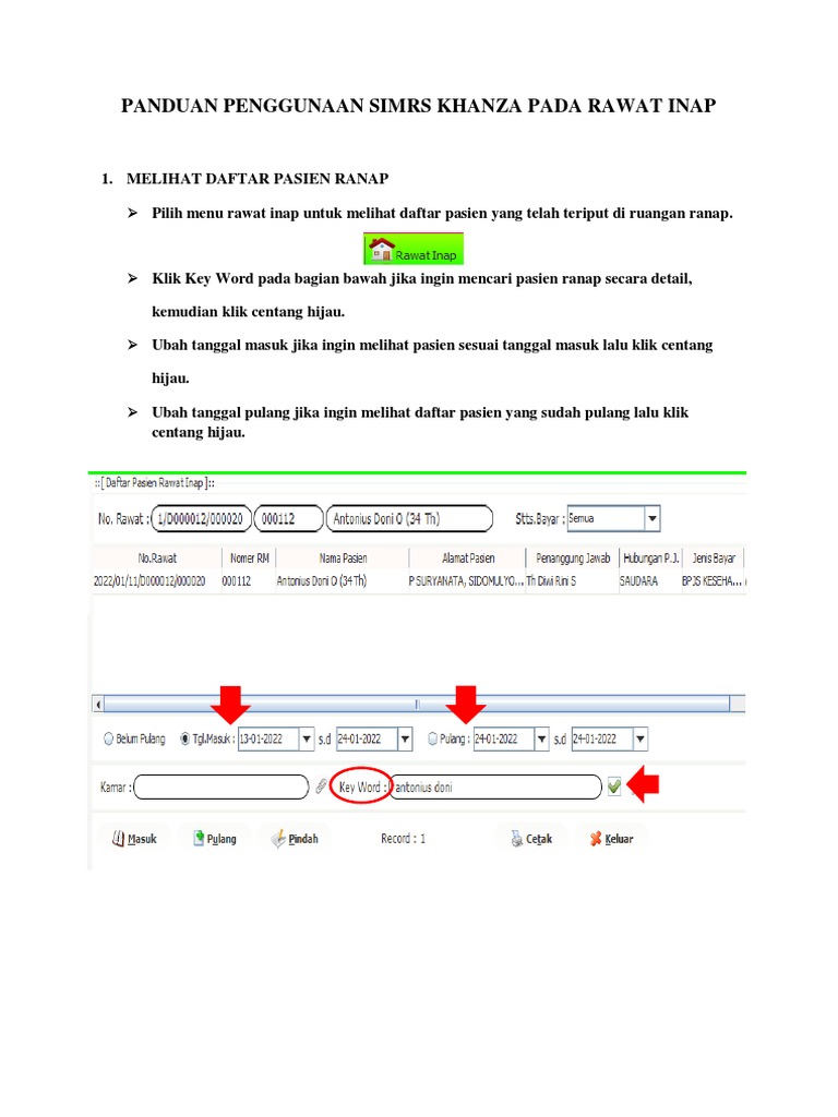 Panduan Penggunaan Simrs Khanza Pada Rawat Inap Pdf