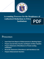 Accounting Processes For Remittance To PLIs