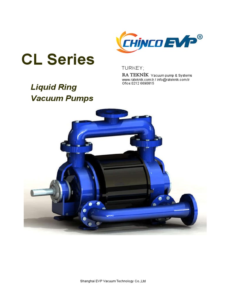 CL Series Liquid Ring Vacuum Pump. PDF Pump Vacuum