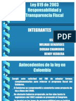 Ley 819 2003 Responsabilidad y Trans Par en CIA Fiscal