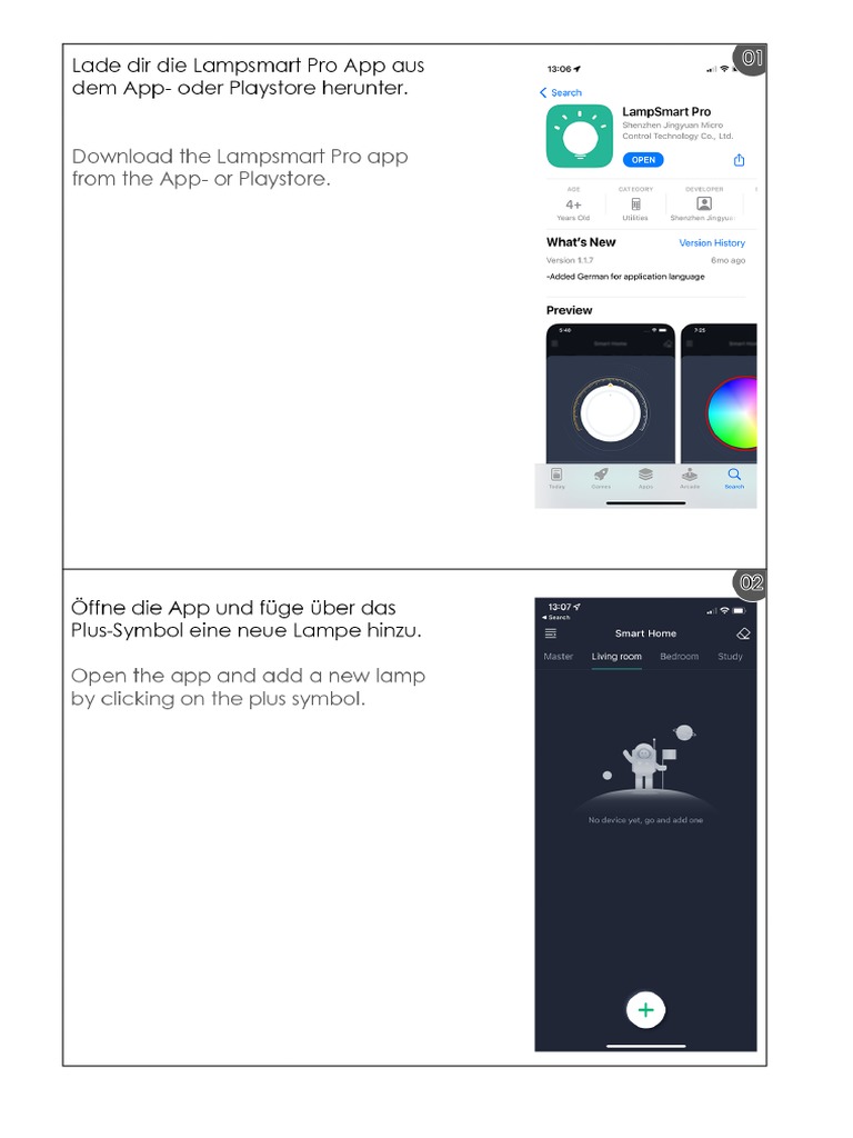 Lumiere Lampsmartpro Anleitung | PDF
