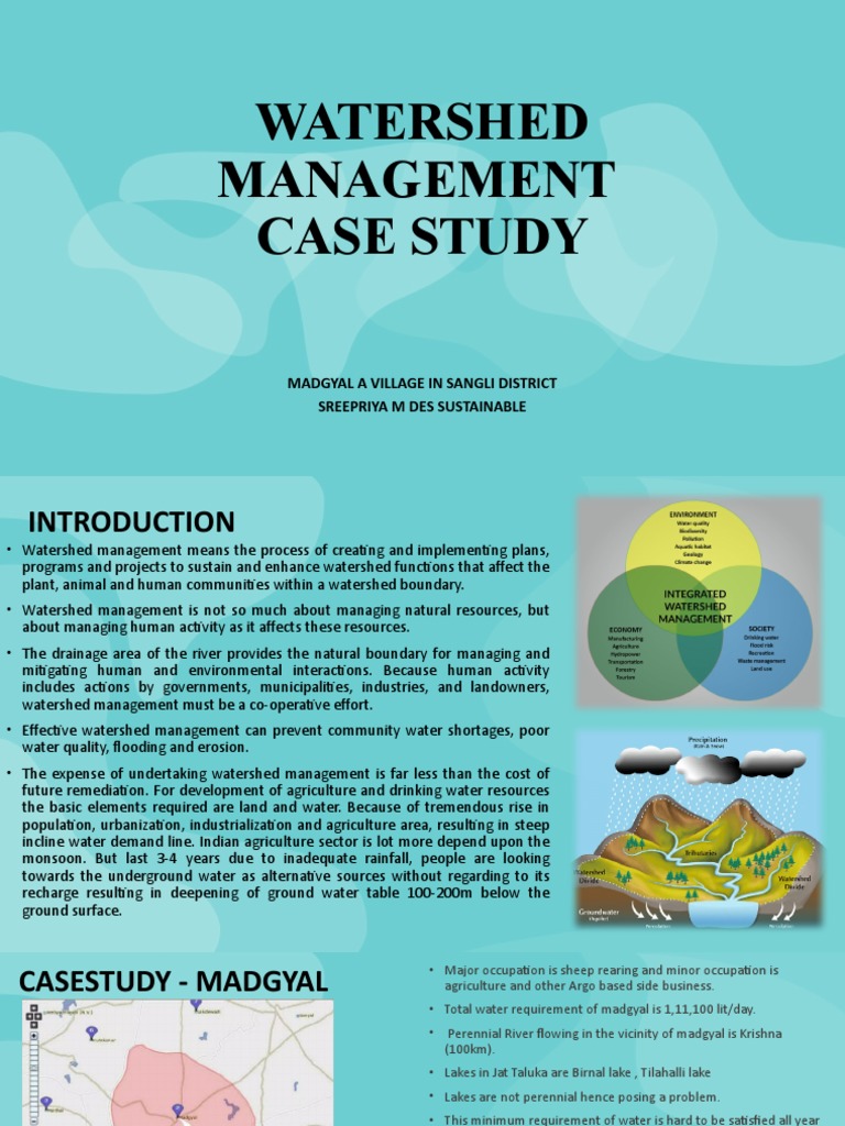 Watershed Management Casestudy PDF Water Drainage Basin