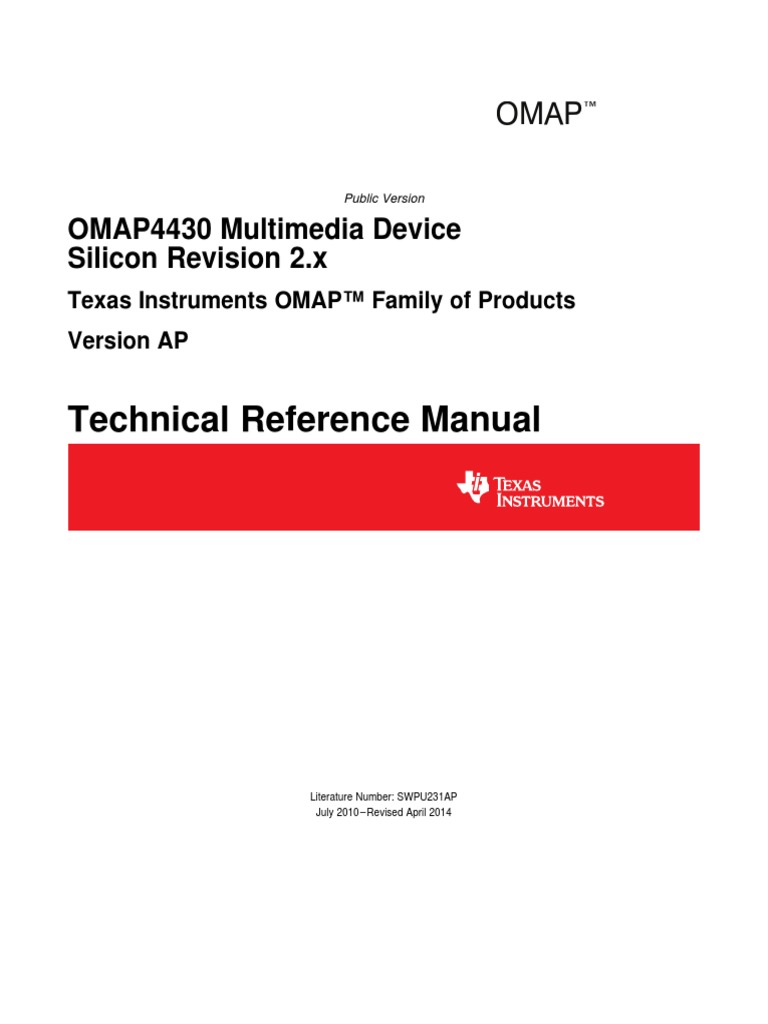 Omap Ref Man Swpu231ap | PDF | System On A Chip | Information And ...
