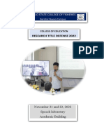 Iloilo State College of Fisheries Research Title Defense 2022
