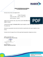 Surat Keterangan Kerja: No: 0159/SKK/IJN/XII/2014