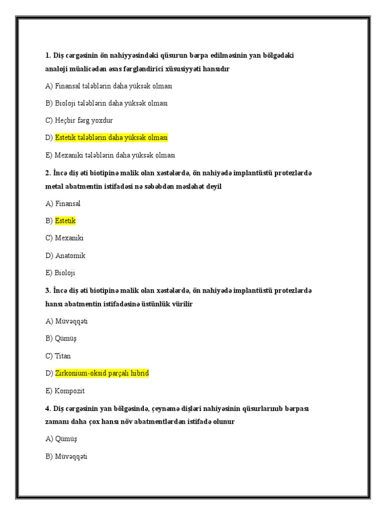 Test Kitabı | PDF