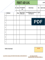 13 FIRST AID INJURY RECORD - March 2022