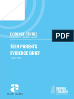 Teen Parents Evidence Brief 2019