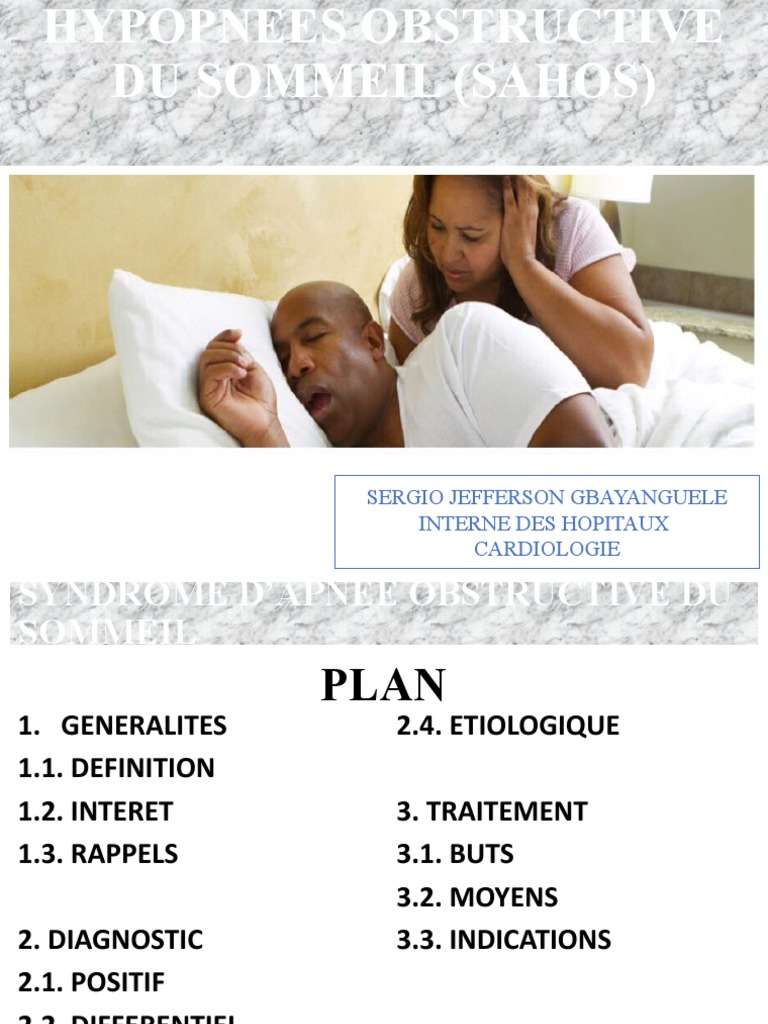 My Saos | PDF | Syndrome d'apnées du sommeil | Sommeil