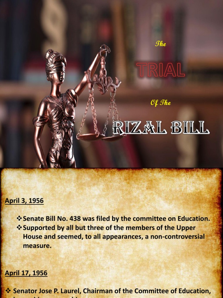 The Trial of Rizal Bill PDF Philippines