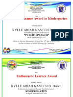 Character and Performance Cert by Mam Teth