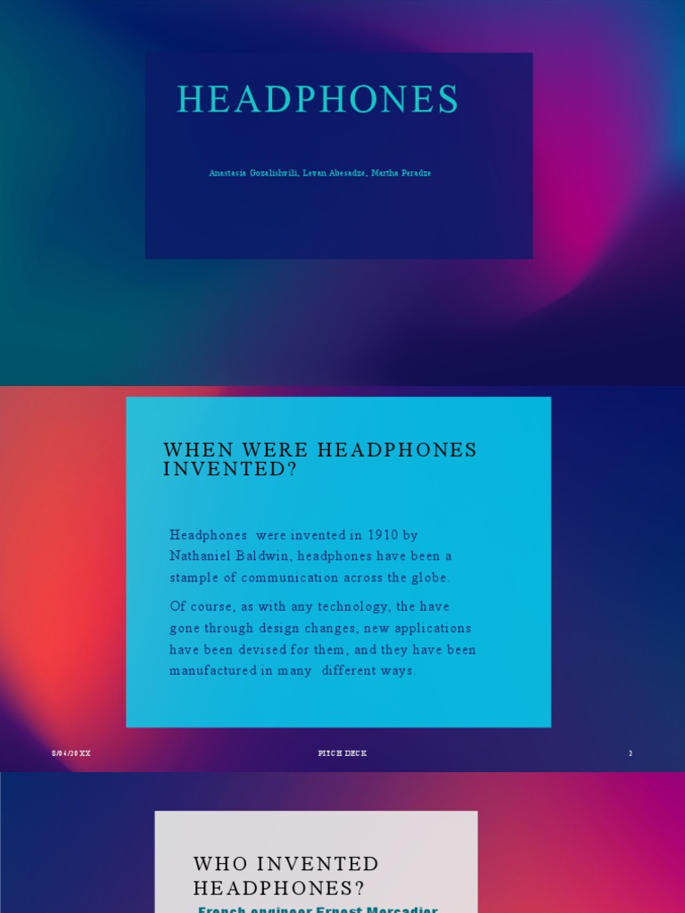 A Brief History of Headphones From Their Invention to Modern Design PDF