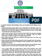 Pertemuan Ke 9 Hukum Pidana