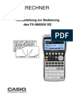 Kurzanleitung FX-9860GII