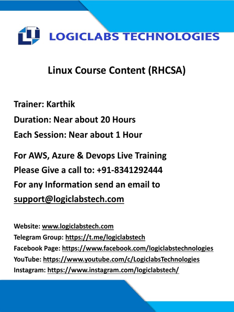 Karthik Linux Course Content | PDF | File System | Computer File