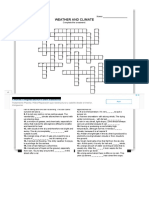 Weather and climate crossword puzzle