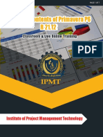 Primavera P6 Project Management Course