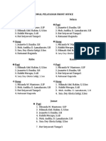 Jadwal Pelayanan Front Office