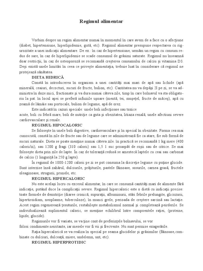 Regim Alimentar | PDF