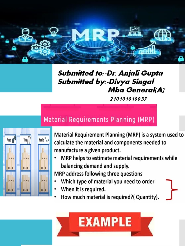 Material Requirement Planning PDF