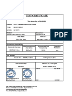 Test Certificate: Test According To DIN 24184