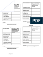 Voting Form