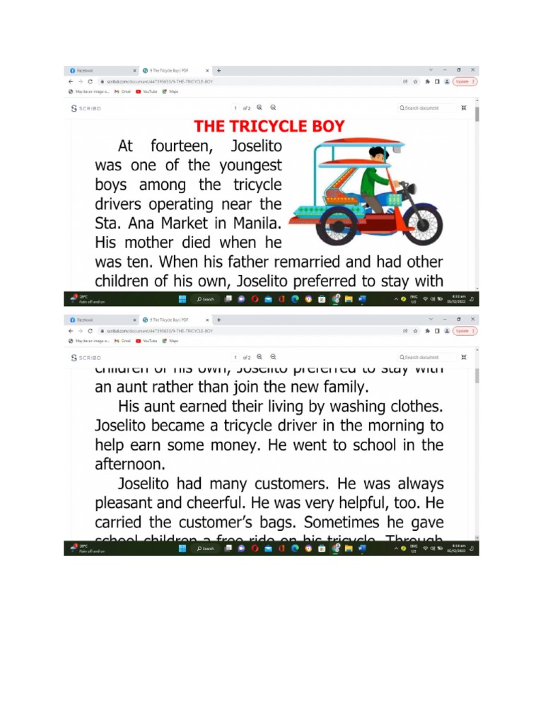 The Tricycle PDF