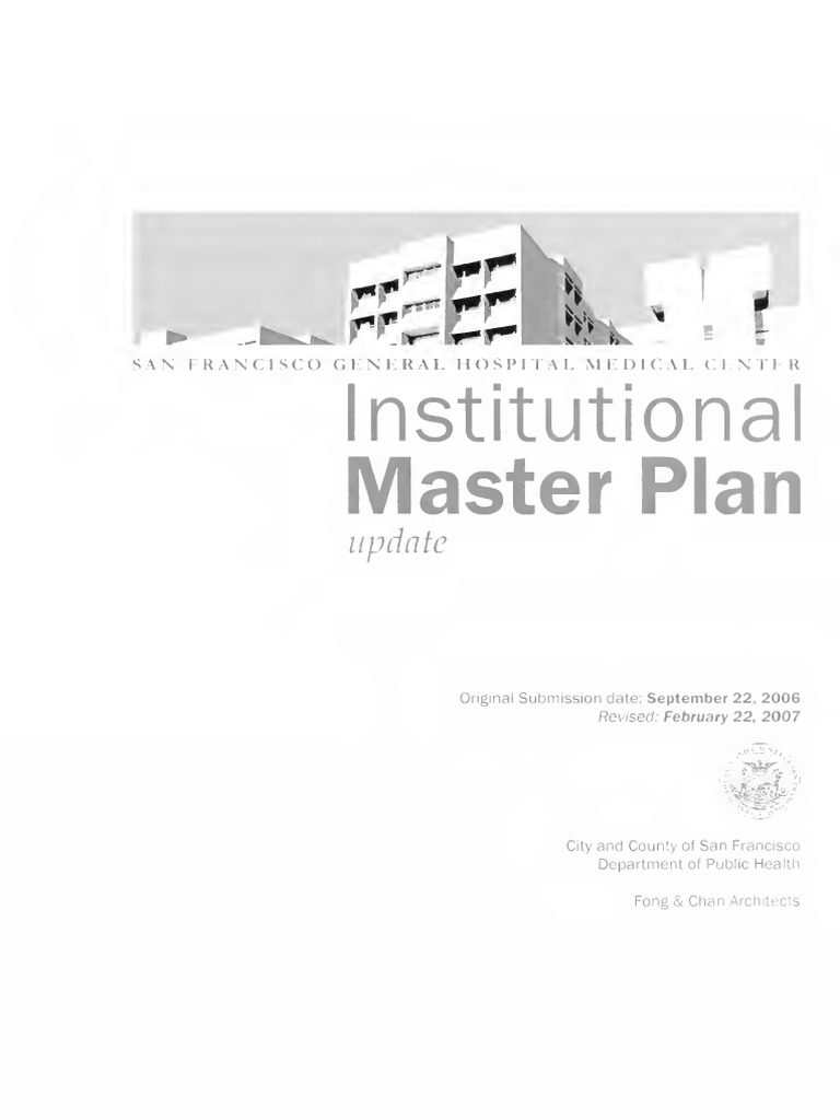 San Francisco General Hospital Medical Center Institutional Master Plan