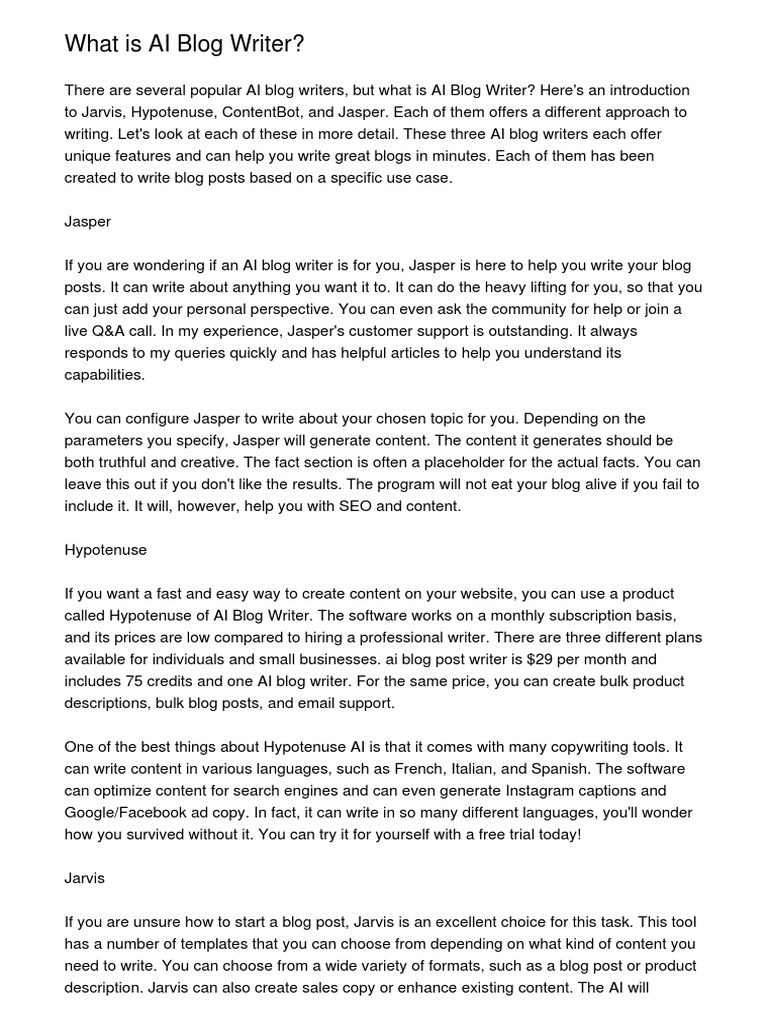 What is ai blog writerukntk pdf artificial intelligence