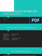 Rasionalisasi Perkuliahan Pembelajaran Berbicara