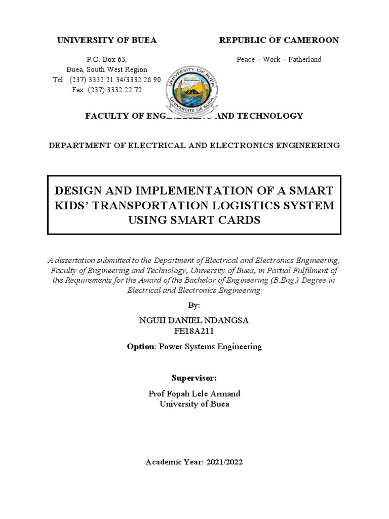 Smart Kids' Transportation System Design | PDF | Radio Frequency ...