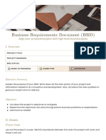 BRD Business Requirements Document Doc in Brown Beige Classic Professional Style