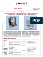 Switzer A2k 170 Degree C Pressure Switches