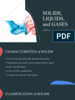 Solids, Liquids, and Gases