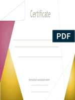 Certificate: International Examination Centre