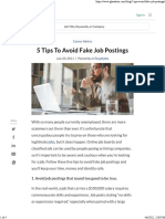5 Tips To Avoid Fake Job Postings-Glassdoor