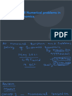 Revision of All Numerical Problems in Business Economics With Anno