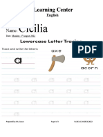 Letter A - Nursery - 052059