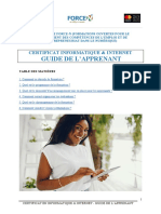 Certificat Informatique & Internet - Guide de l’Apprenant