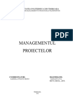 Proiect Managementul Proiectelor