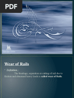 Wear of Rails