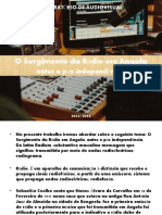 O Surgimento Da Rádio em Angola