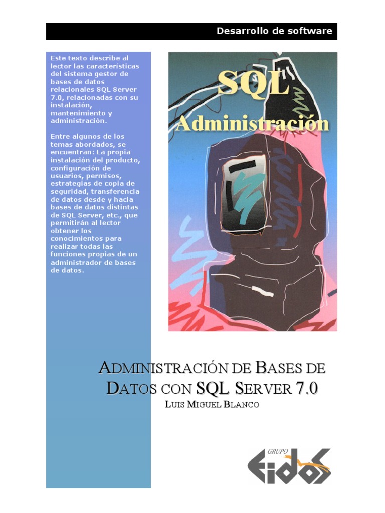 Admin Is Trac Ion de Bases de Datos Con SQL Server 7 | PDF