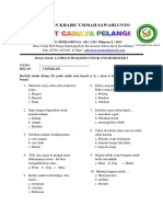 Soal Sains Kelas 1 SD PDF
