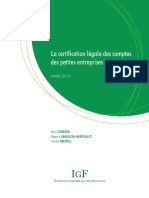 La Certification Légale Des Comptes Des Petites Entreprises Françaises