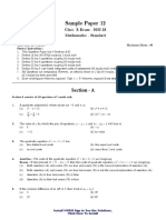 Maths Sample Paper (10)