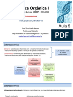 Aula 5 - QO 1 - Quim - Licenc - 2021 - Estereoquímica