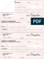 X 3 Cheque D'abondance Template Livyfr