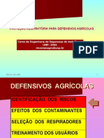 Proteção respiratória para defensivos agrícolas